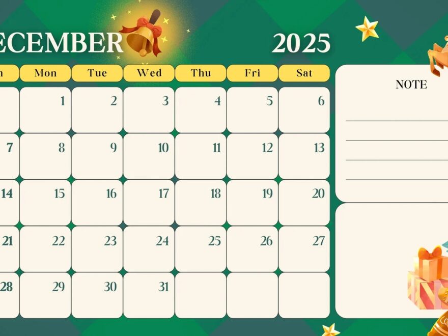 Free Printable December 2025 Calendar Templates Canva