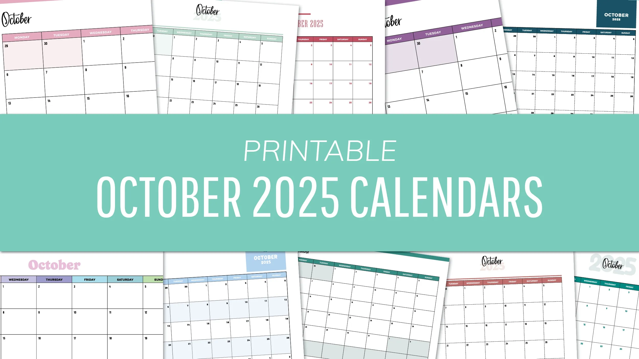 October 2025 Blank Calendar Printable