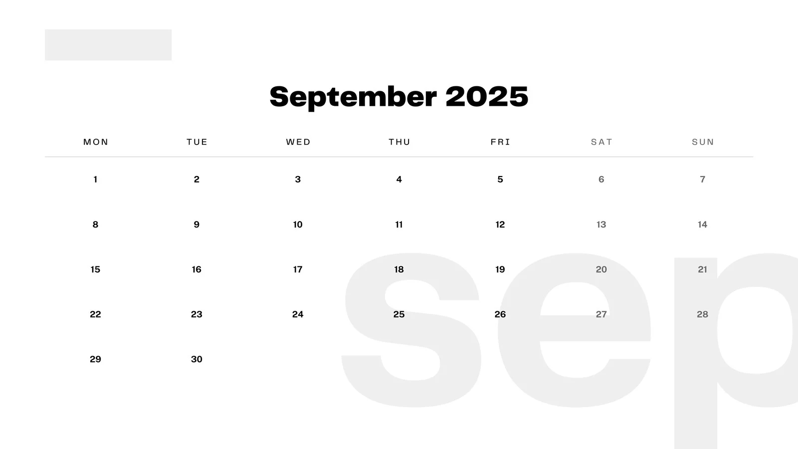 Free Printable September 2025 Calendar Templates Canva