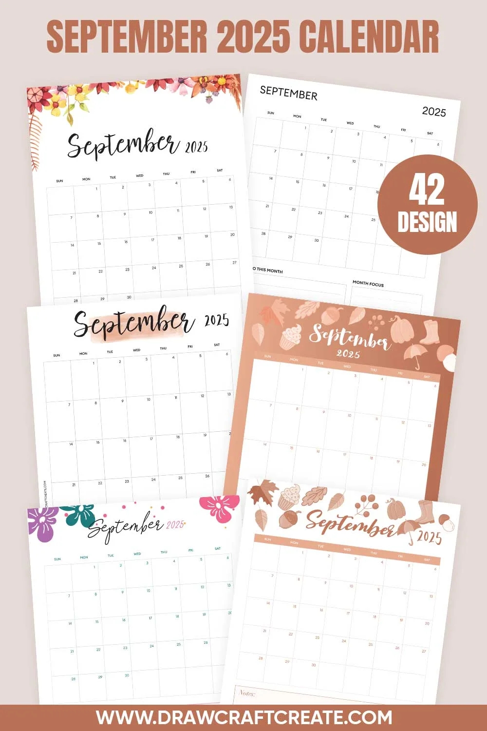 Free September 2025 Calendar To Print