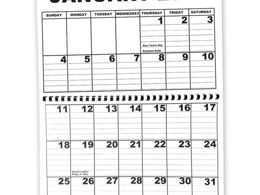 Giant Appointment Calendar 2026