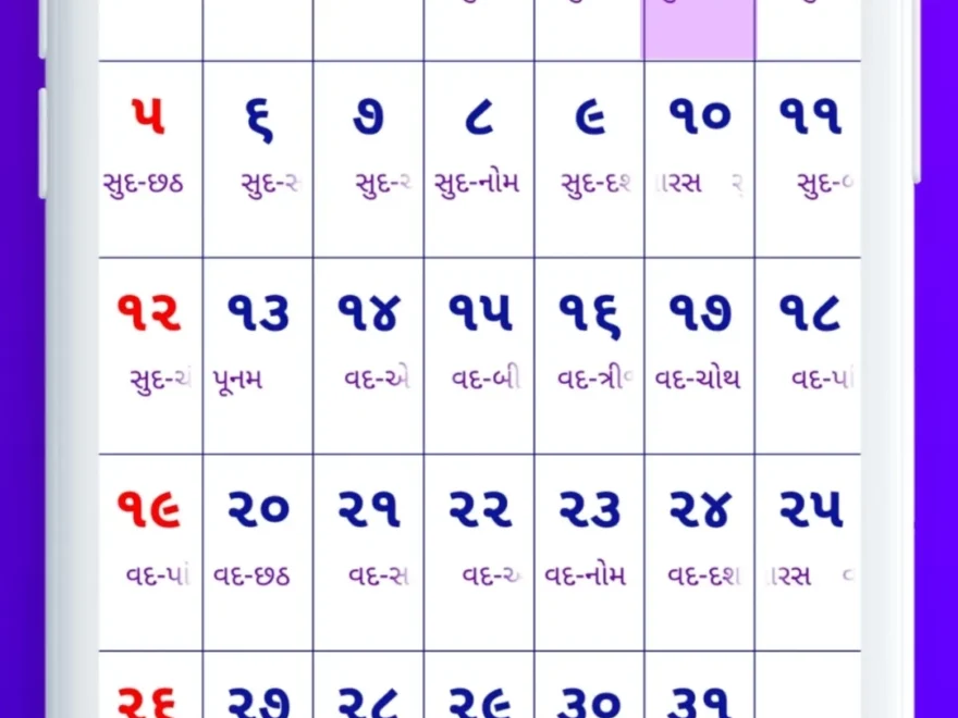 Gujarati Calendar 2026 Indus Appstore