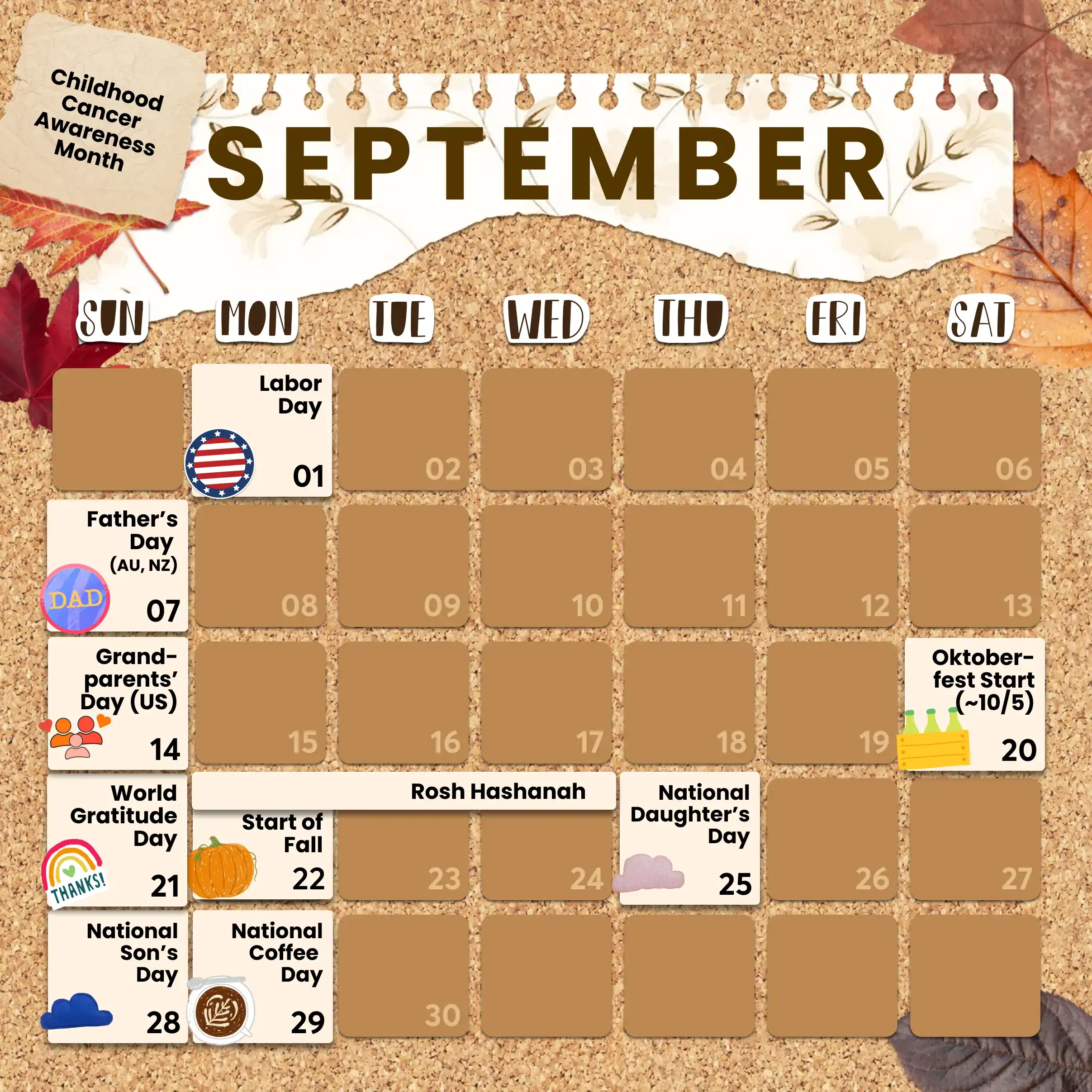 Holidays In September 2025 Calendar Content Ideas PicCollage