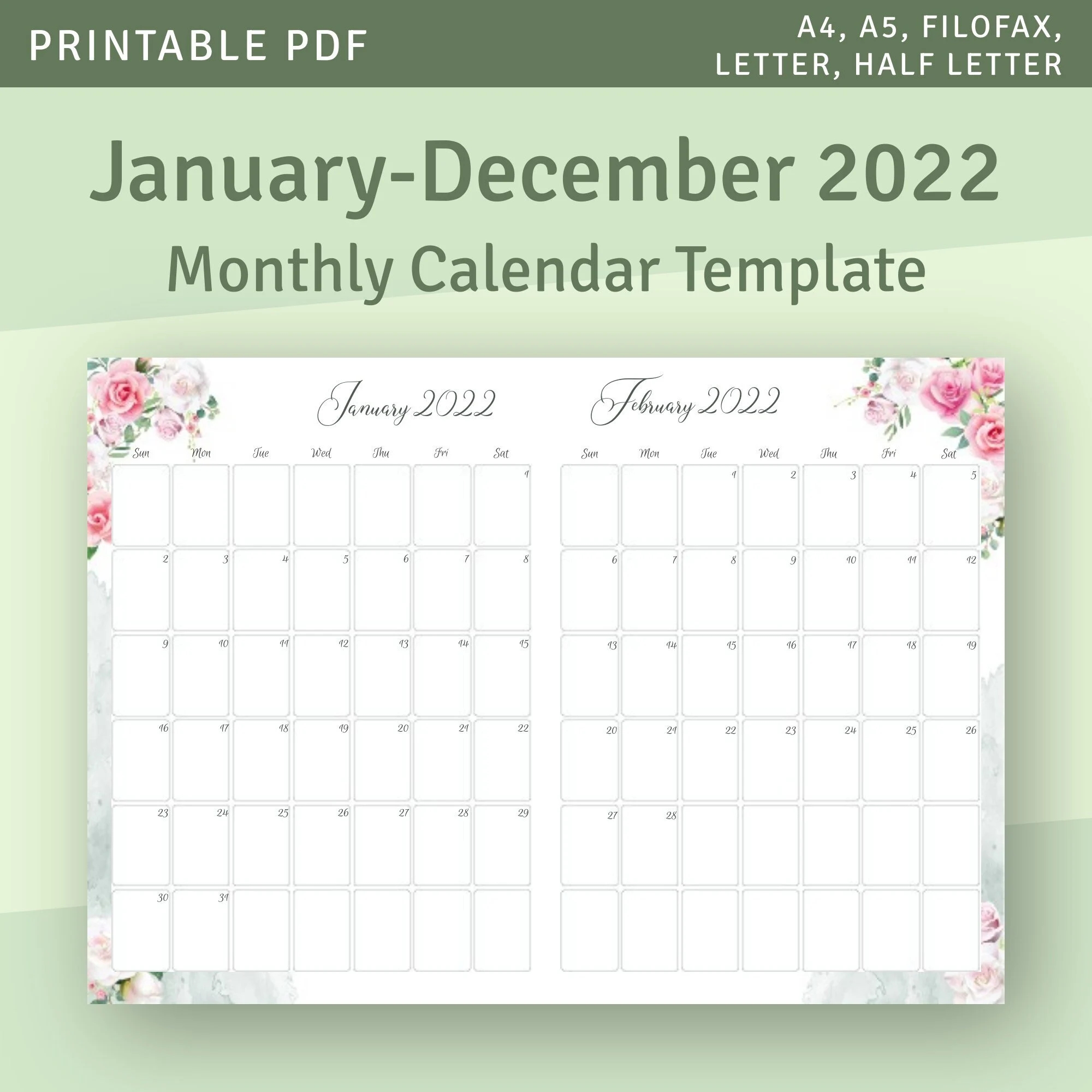 December And January Calendar