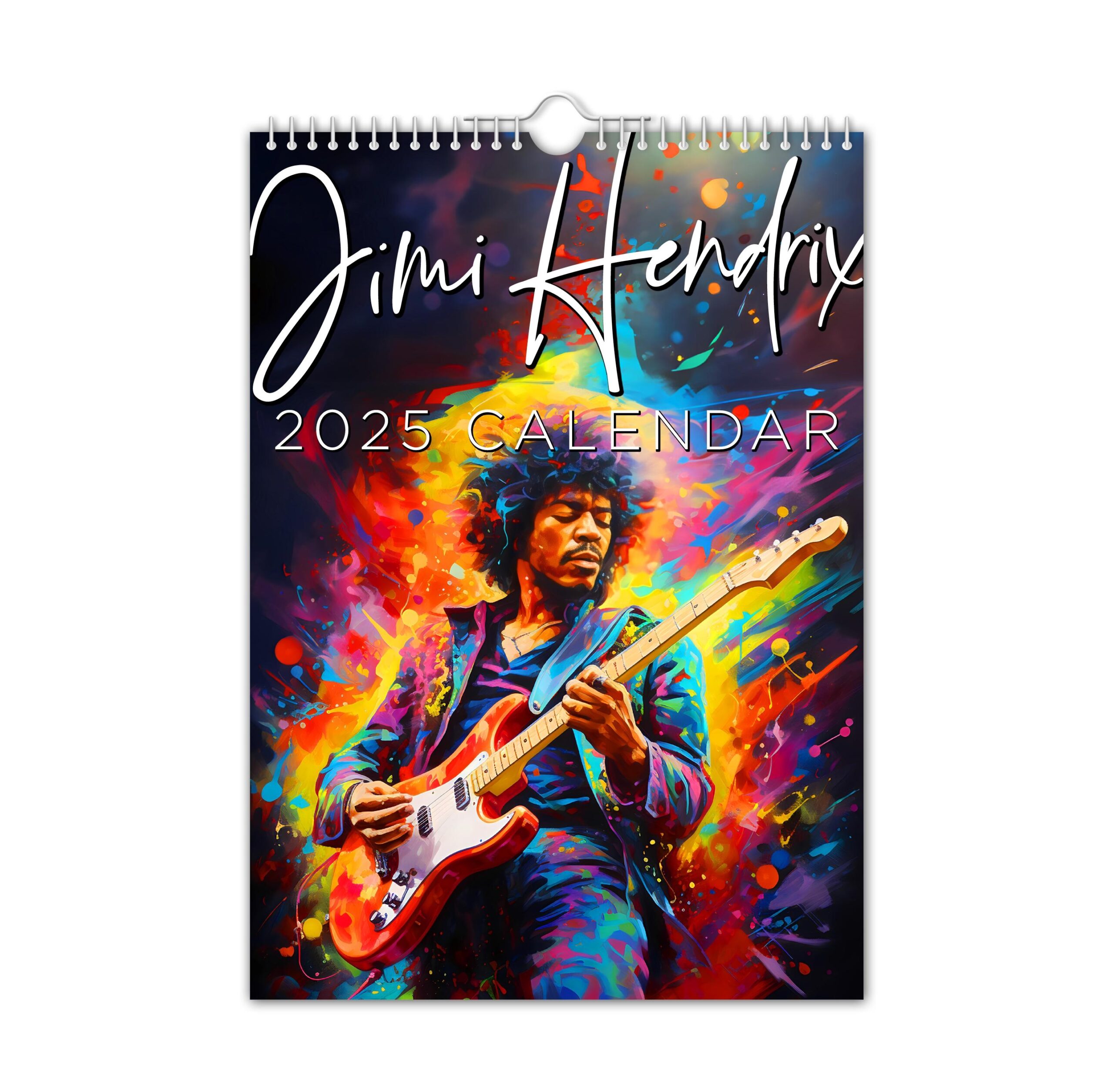 Jimi Hendrix ART 2025 Wall Calendar Christmas Birthday Gift Idea Present Novelty Secret Santa Creative Etsy