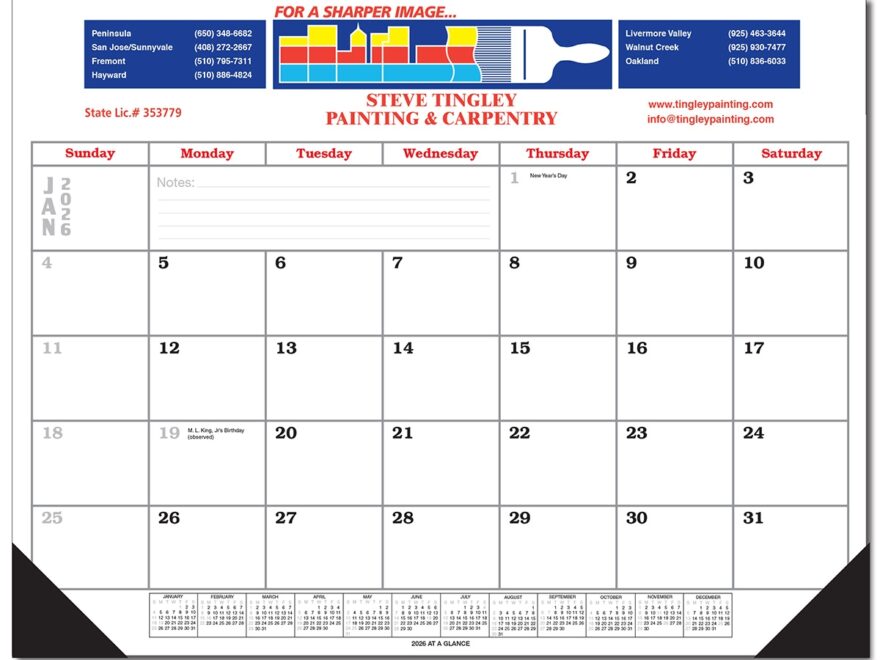 Julian Calendar 2023 Excel Large Desk Calendar Without Julian Dates