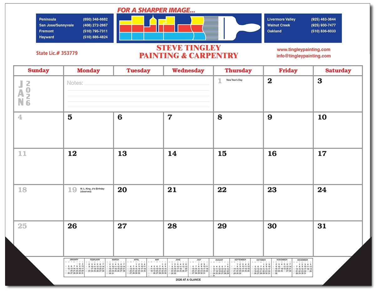 Julian Calendar 2023 Excel Large Desk Calendar Without Julian Dates