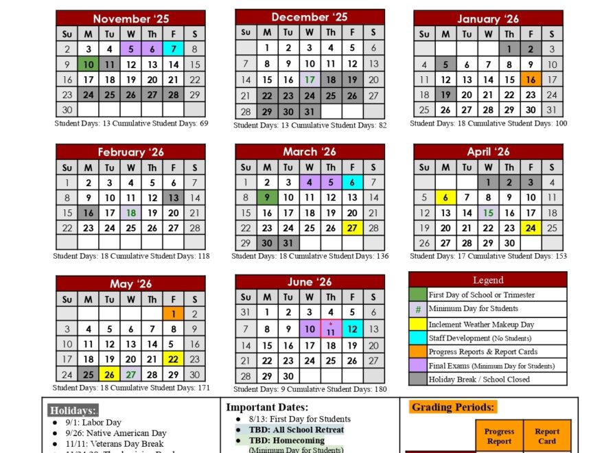 Julian Union High School District Calendar 25 26 Revised PDF EduCounty
