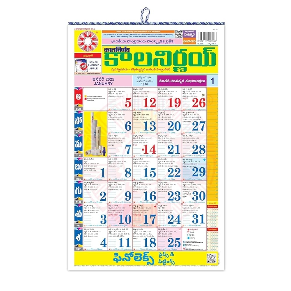 November 2025 Telugu Calendar