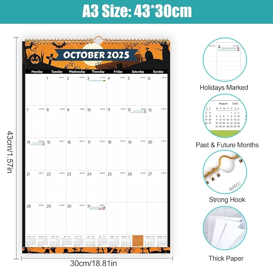 Large Calendar 2025 2026 2025 2026 Monthly Calendar Planner 2025 Sally Kerr Large Desk Calendar 2025 2026