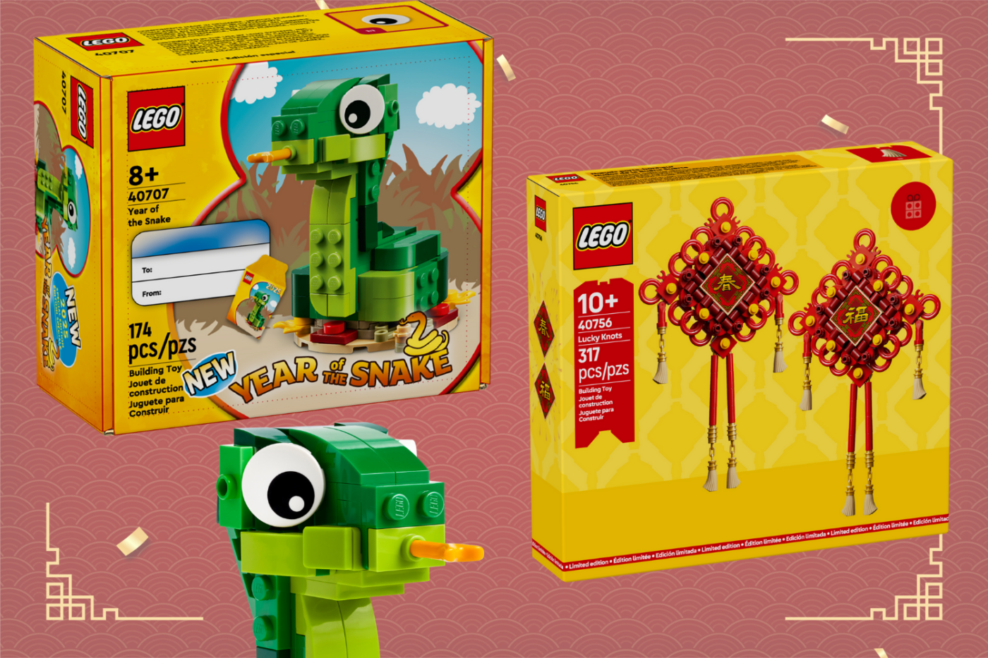 LEGO Lunar New Year 2025 GWPs Year Of The Snake And Lucky Knots Revealed Jay s Brick Blog