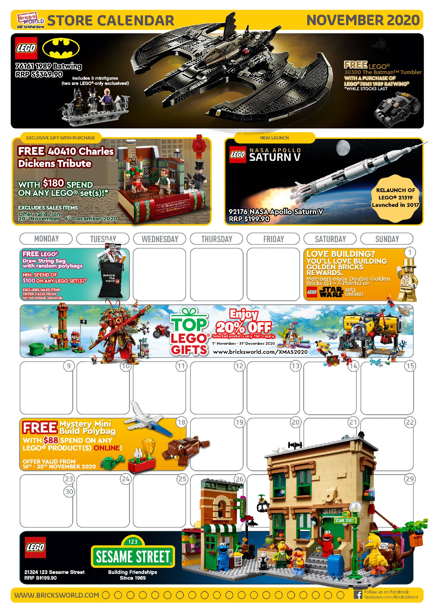 Lego March 2025 2020 Calendar
