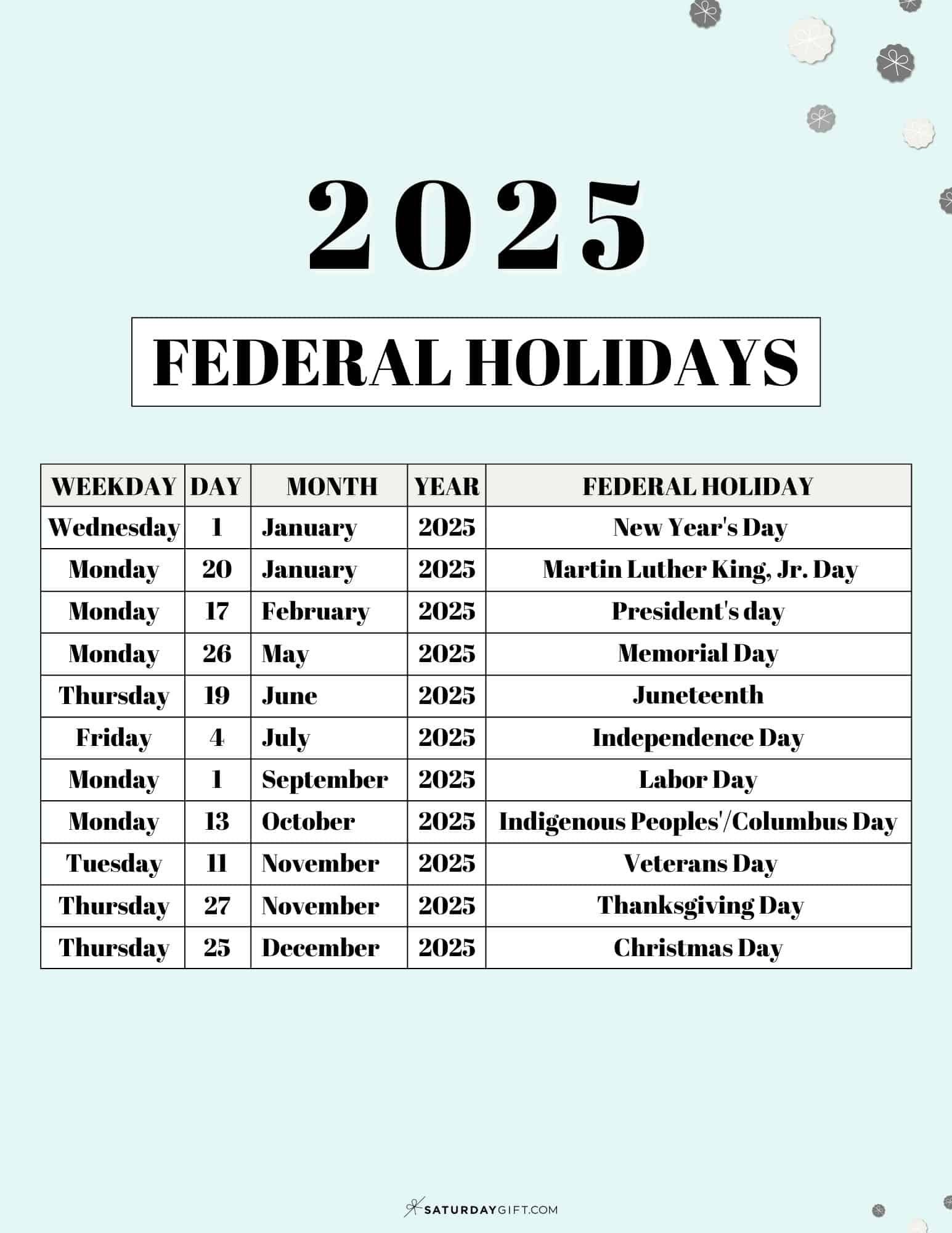 2025 September Calendar With Holidays