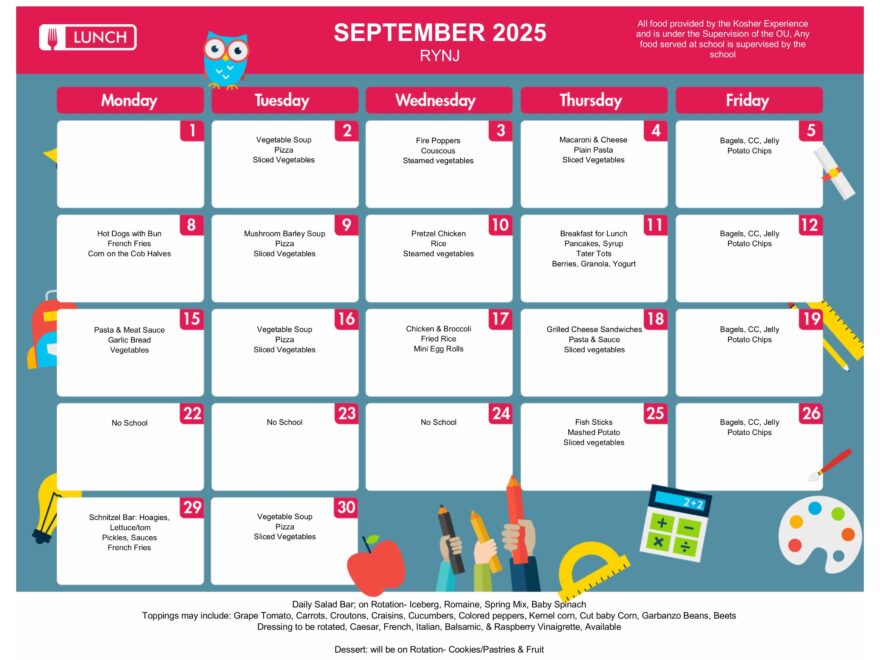 Lunch Program Home Hot Lunch Program Rosenbaum Yeshiva Of North Jersey