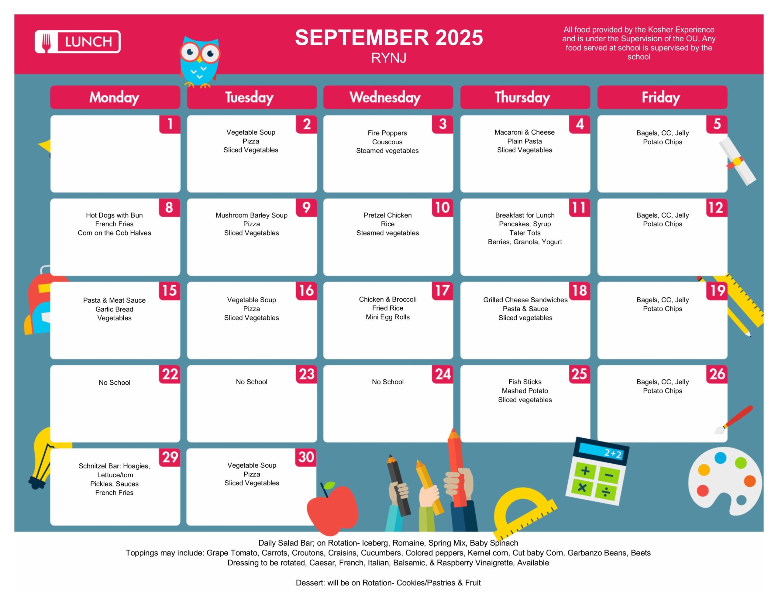 Lunch Program Home Hot Lunch Program Rosenbaum Yeshiva Of North Jersey