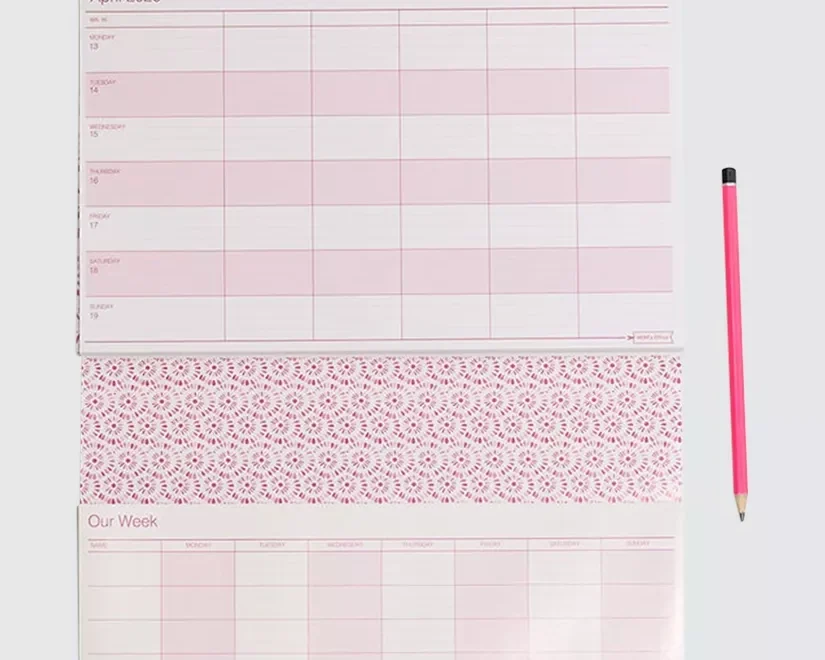 MUM s Office Weekly Family 2026 Calendar Raspberry