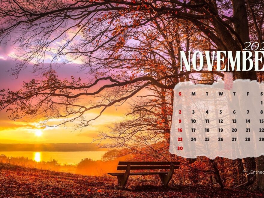 November 2025 Calendar Desktop Wallpaper Backgrounds EntheosWeb