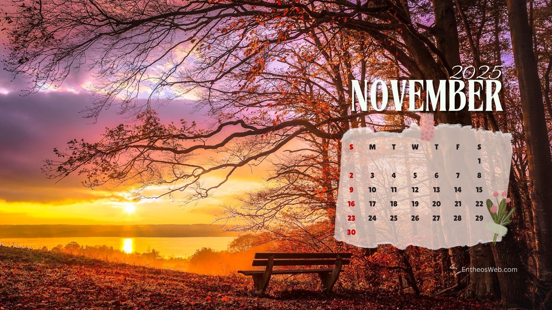 November 2025 Calendar Desktop Wallpaper Backgrounds EntheosWeb
