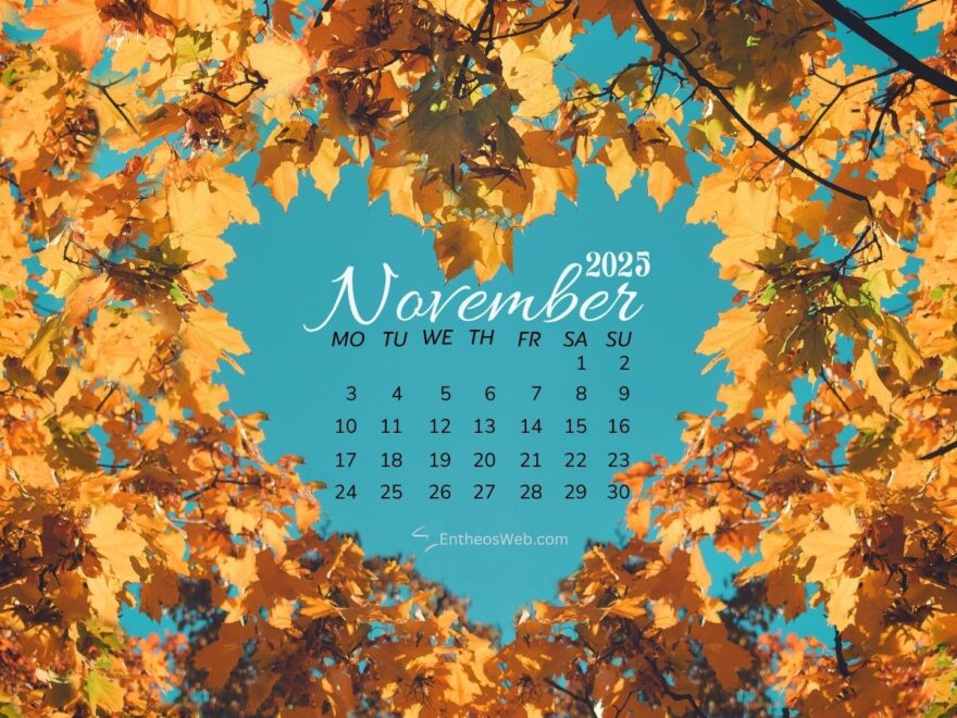 November 2025 Calendar Desktop Wallpaper Backgrounds EntheosWeb