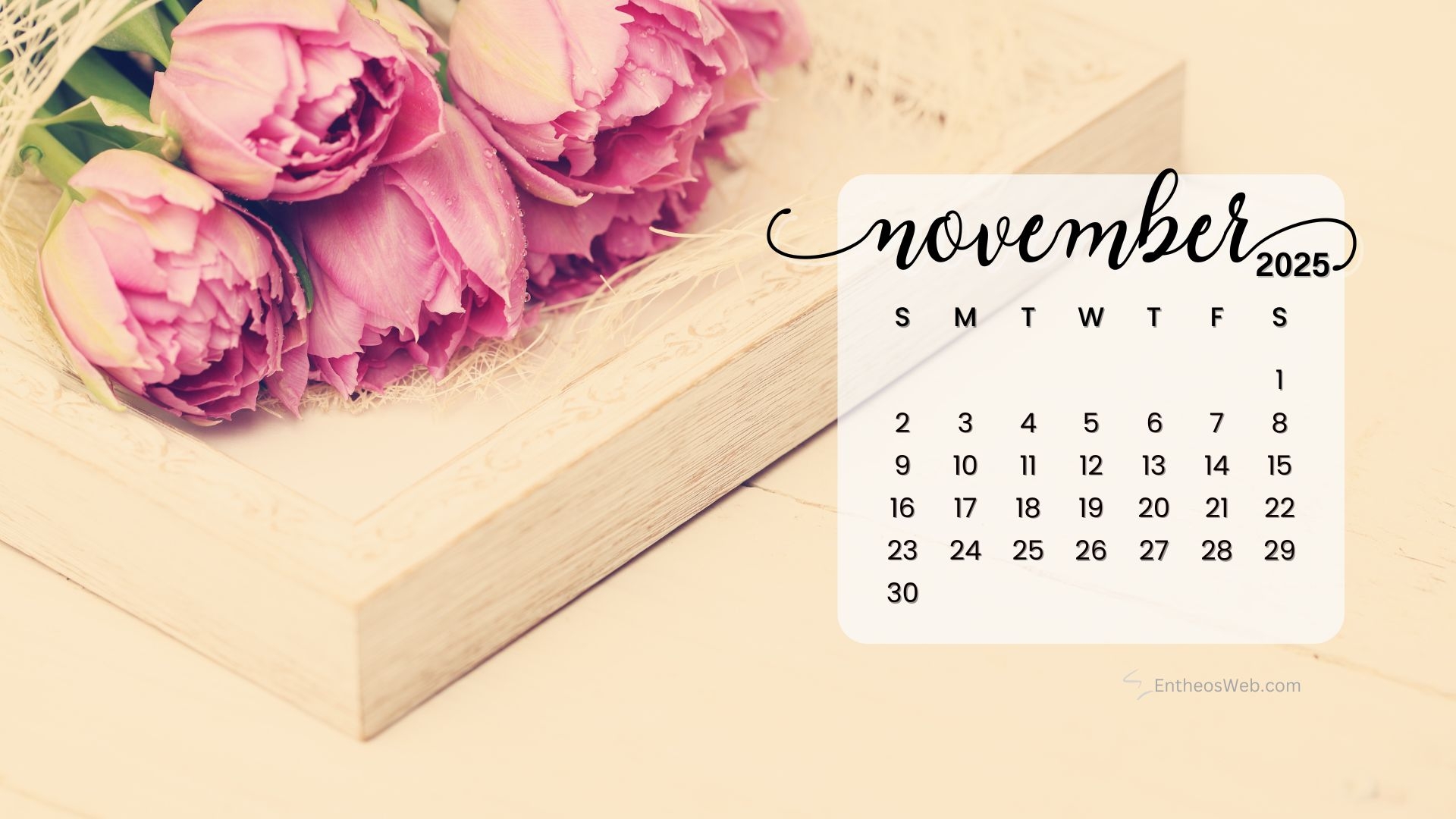 November 2025 Calendar Desktop Wallpaper Backgrounds EntheosWeb