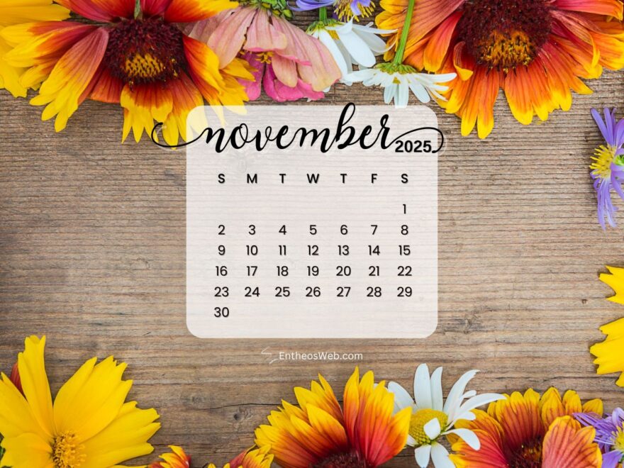 November 2025 Calendar Desktop Wallpaper Backgrounds EntheosWeb