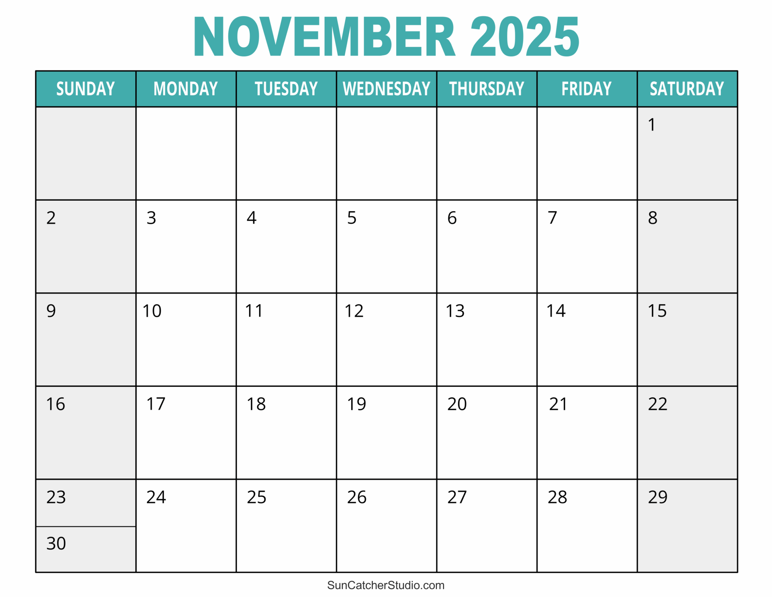 November 2025 Calendar Free Printable Free Printables Monograms Design Tools Patterns DIY Projects