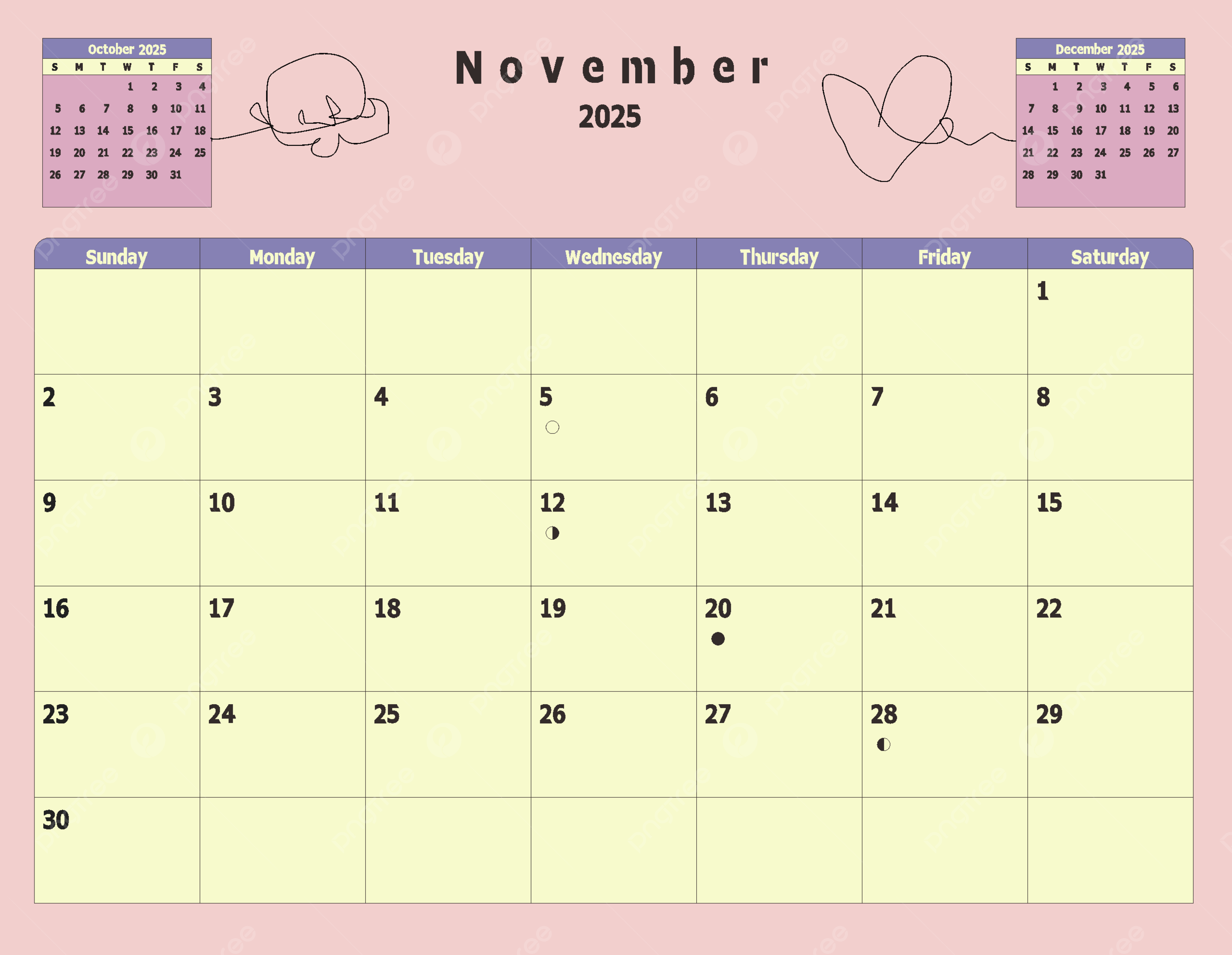 November 2025 Calendars For Cell Phone