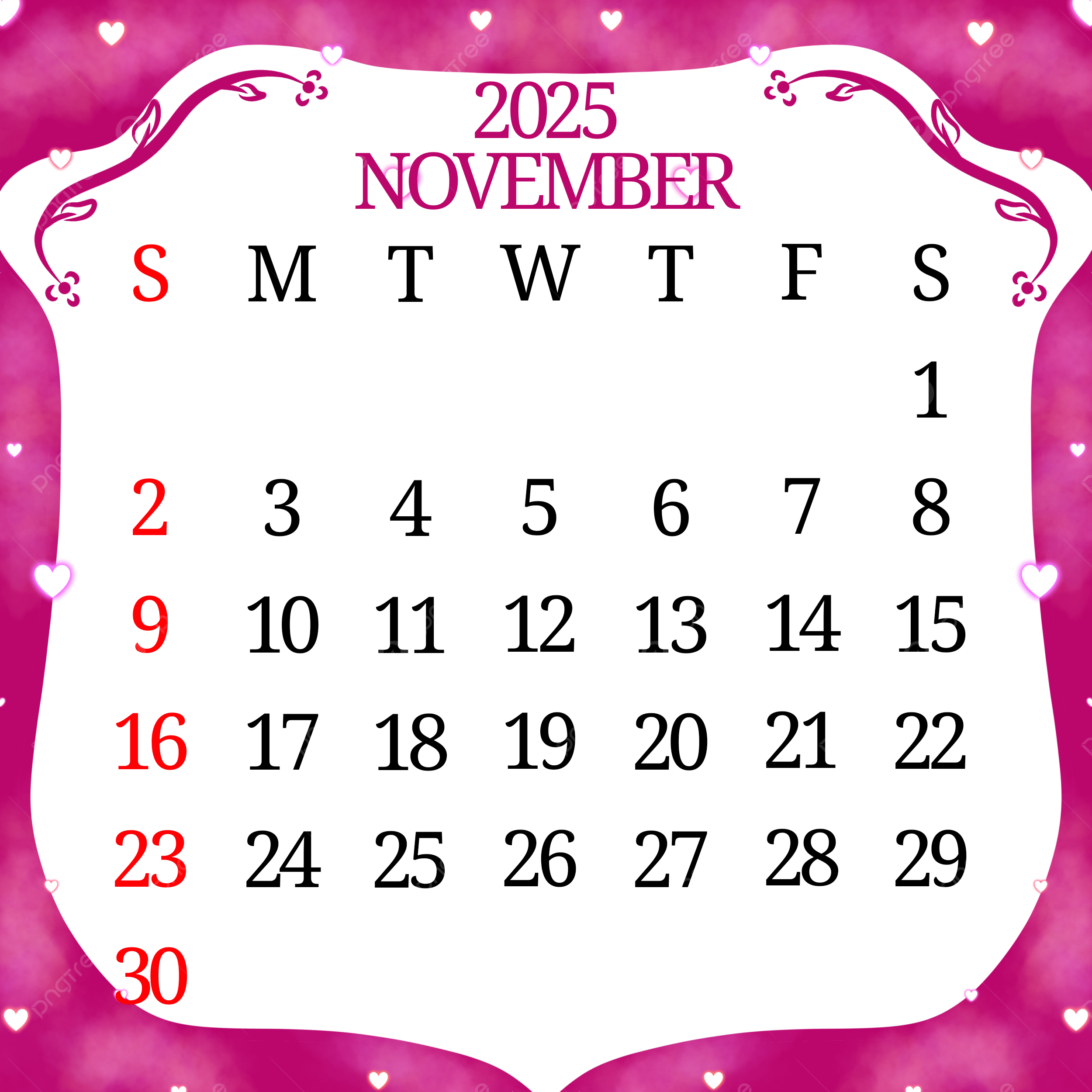 November 2025 Wallpaper Calendar
