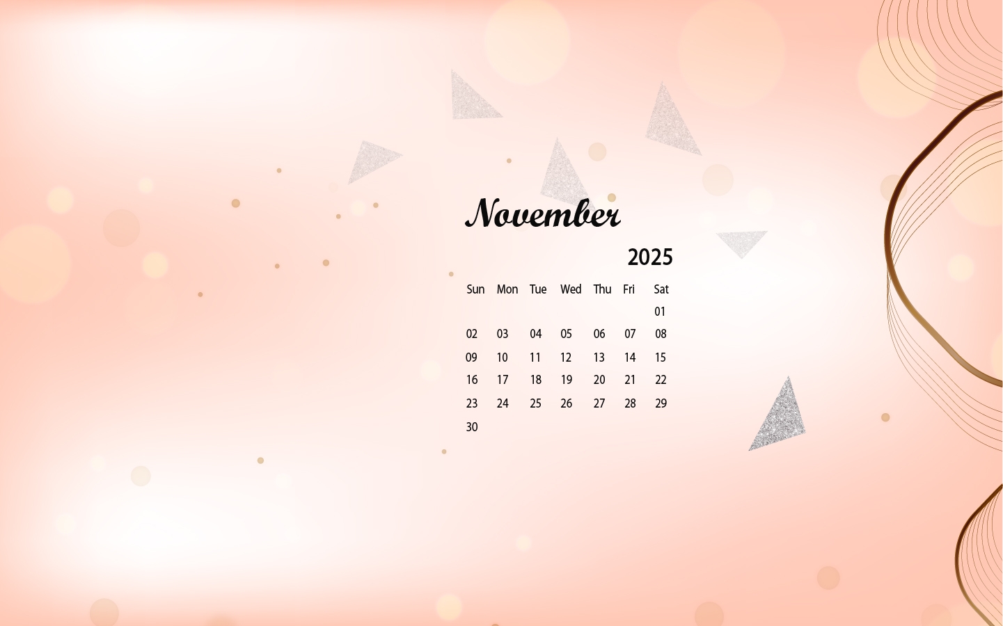 November 2025 Desktop Wallpaper Calendar CalendarLabs