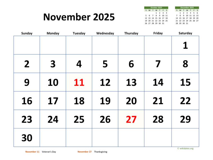 November 3 2025 Calendar Printable Calendar 2025 2026