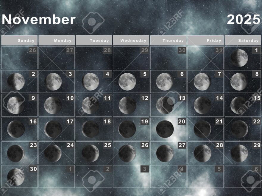 Novembro 2025 Calend rio Lunar Ciclos Lunares Fases Lunares Foto Royalty Free Gravuras Imagens E Banco De Fotografias Image 193083855