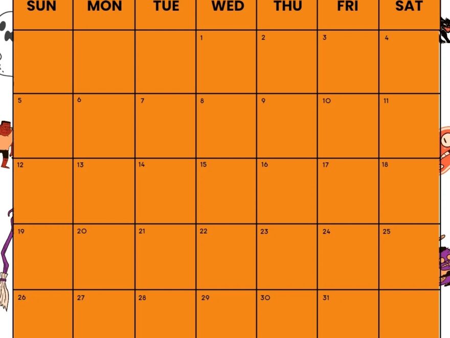 October 2025 Calendar 52 Free PDF Printables