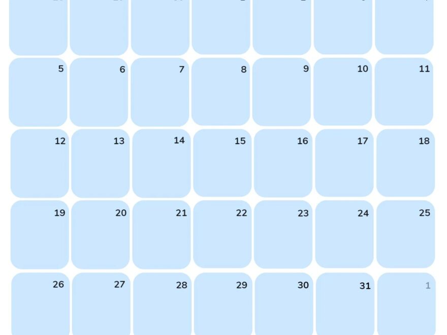 October 2025 Calendar 52 Free PDF Printables