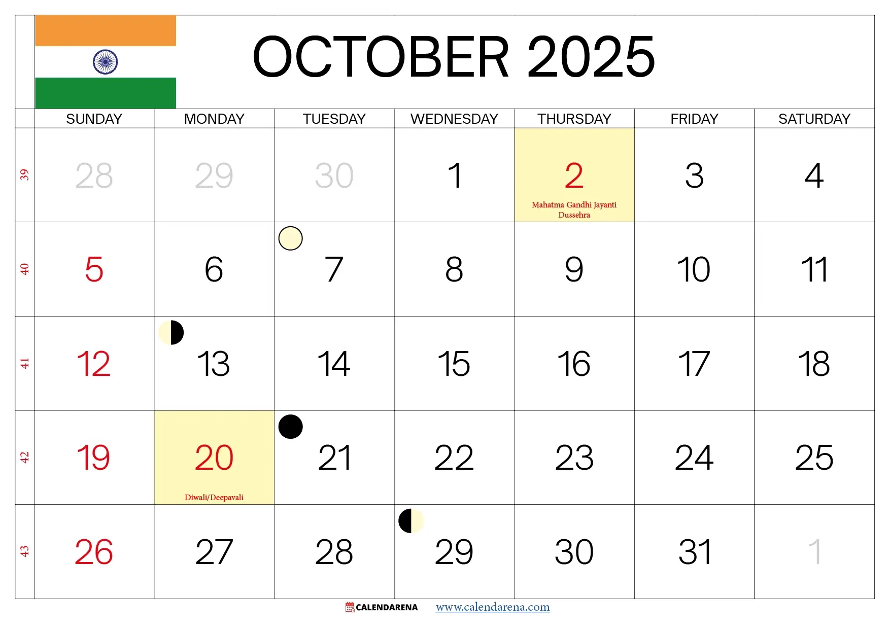 Malayala Manorama Calendar 2025 October
