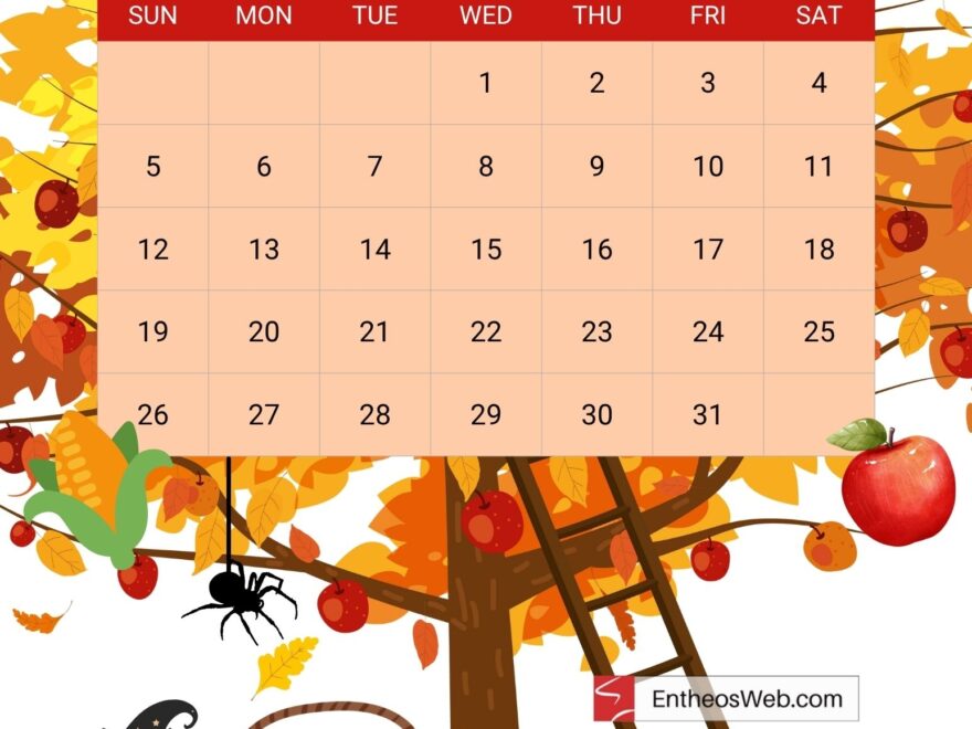 October 2025 Calendar Printables EntheosWeb