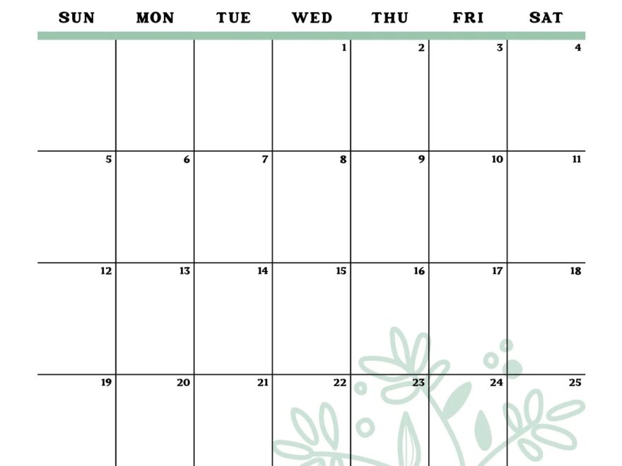 October 2025 Calendar Templates 14 Free Printables Savor Savvy