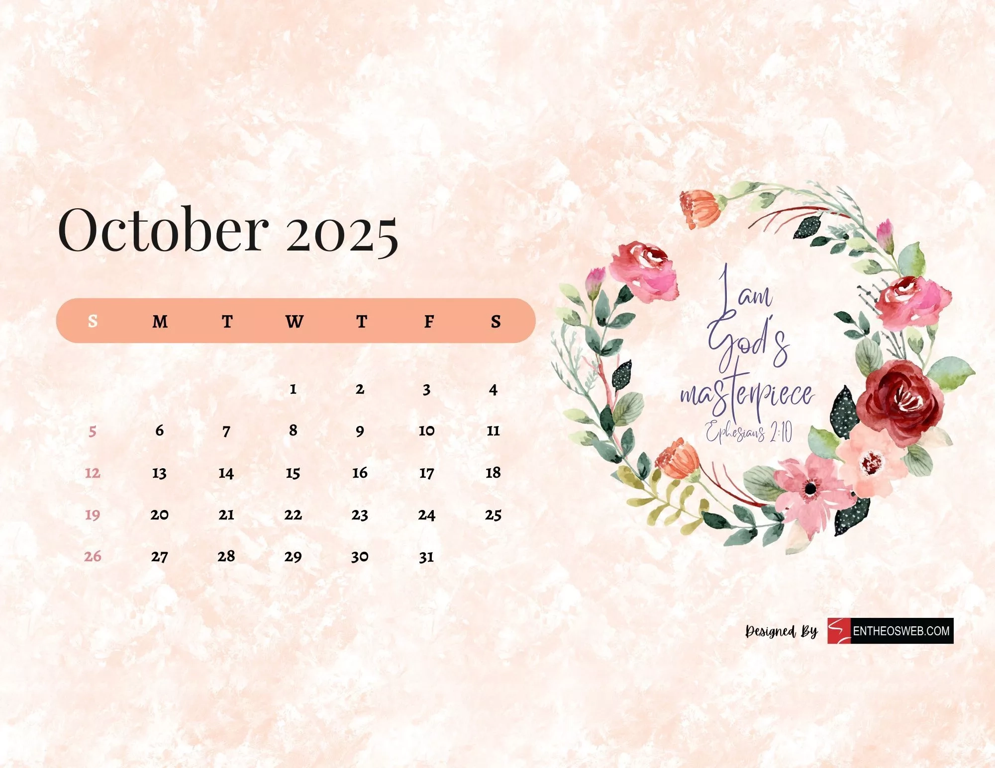 October 2025 Calendar Wallpapers Wallpaper Cave