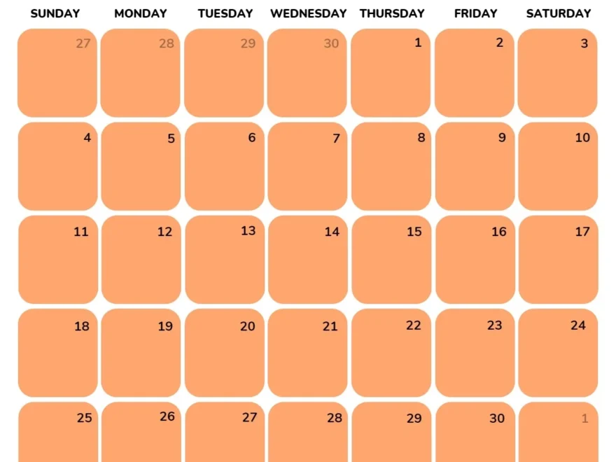 October 2026 Calendars 52 Free PDF Printables