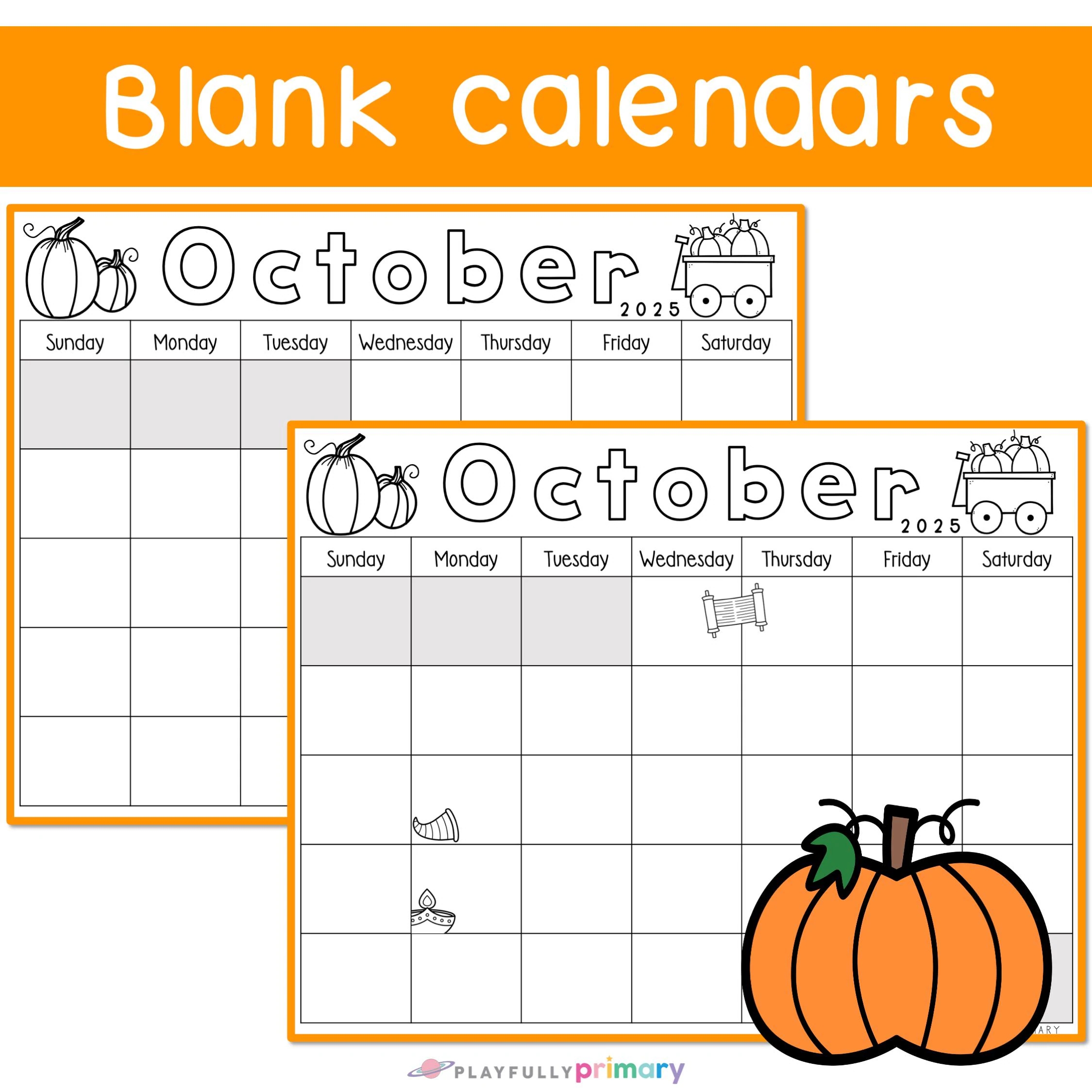 October Calendar 2025 Printable Calendar Tracing Worksheets Kindergarten Preschool Calendar Traceable Blank Calendar Template October 2025 Etsy