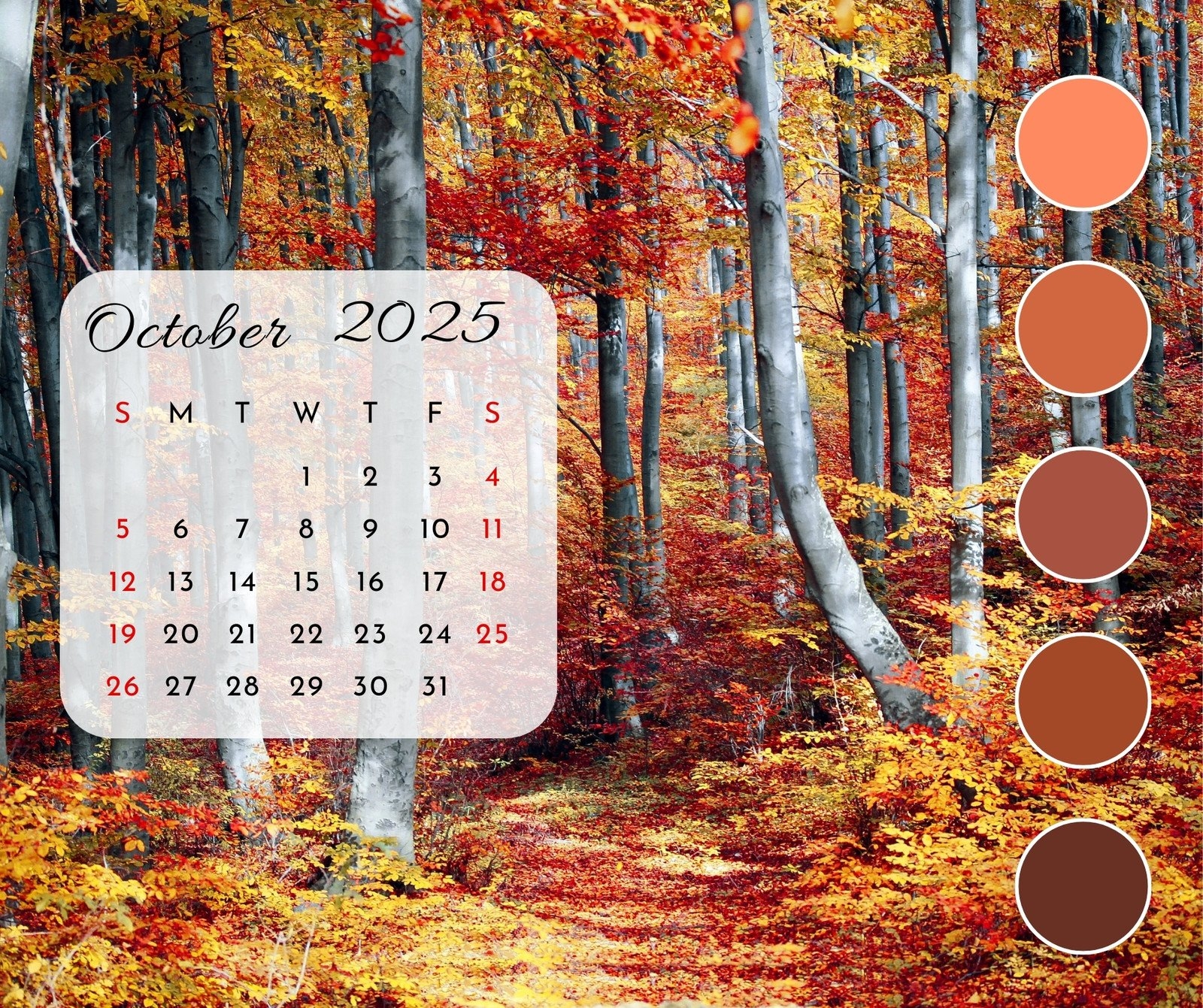 Page 2 Free And Customizable October Templates