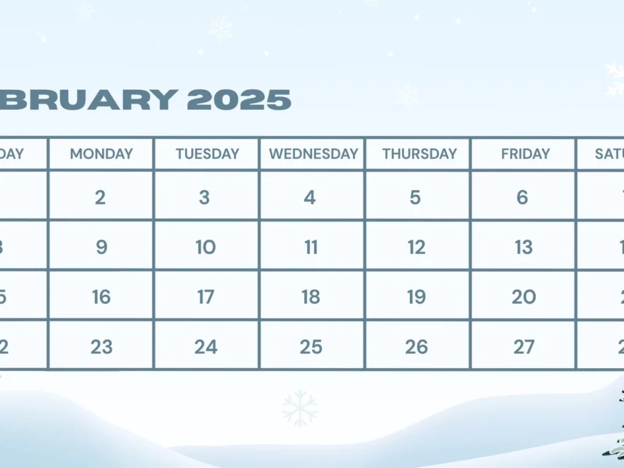 Page 3 Free Custom Printable Winter Calendar Templates Canva