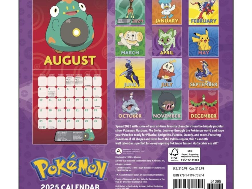 Pokemon Tcg Advent Calendar 2024 Pok mon 2025 Mini Wall Calendar Pok mon Center Official Site Pokemon Store Calendar