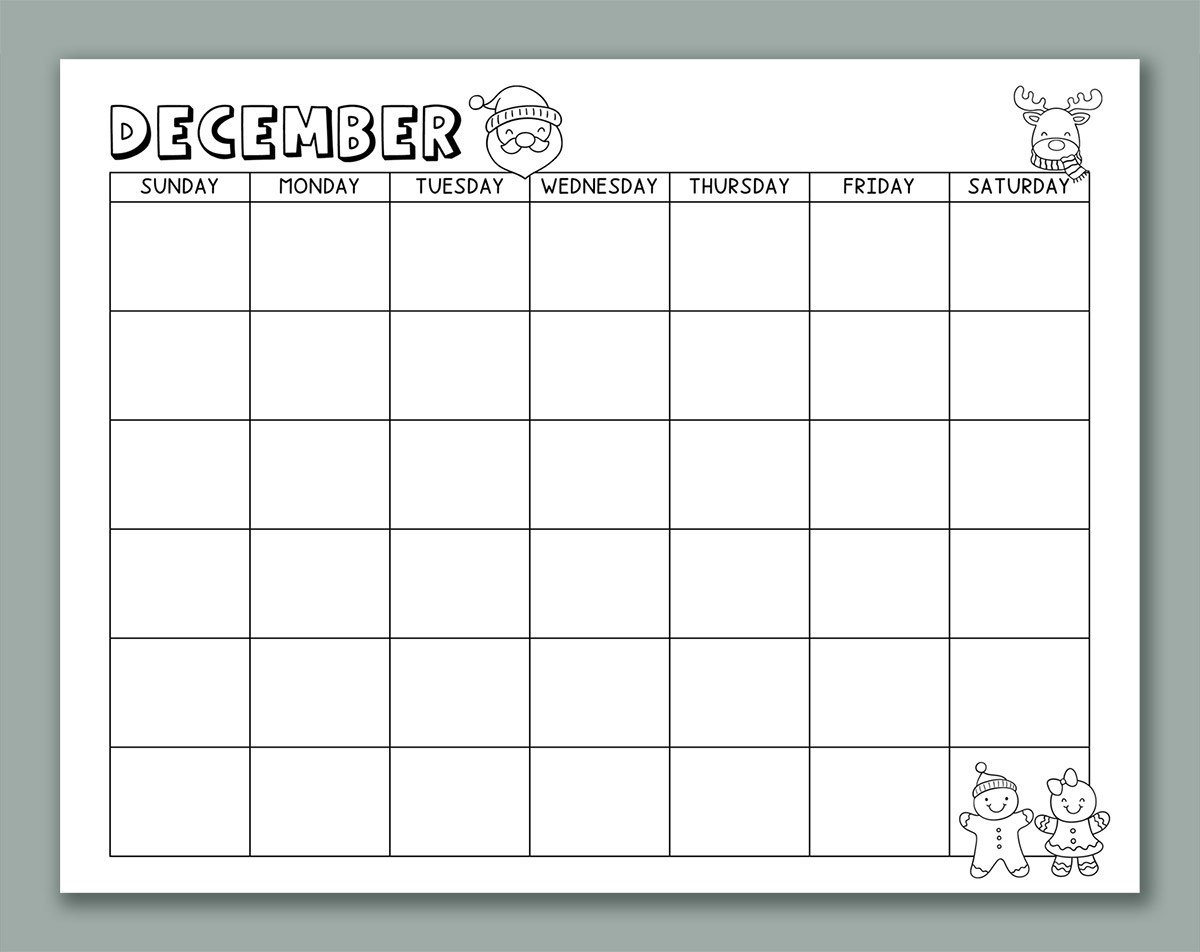 Printable Calendar For Kids 2026 2025 And Undated Versions Included