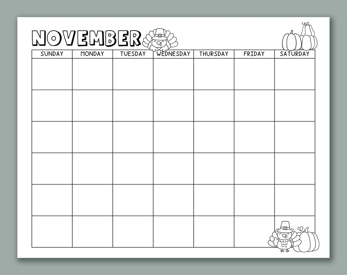 Printable Calendar For Kids 2026 2025 And Undated Versions Included