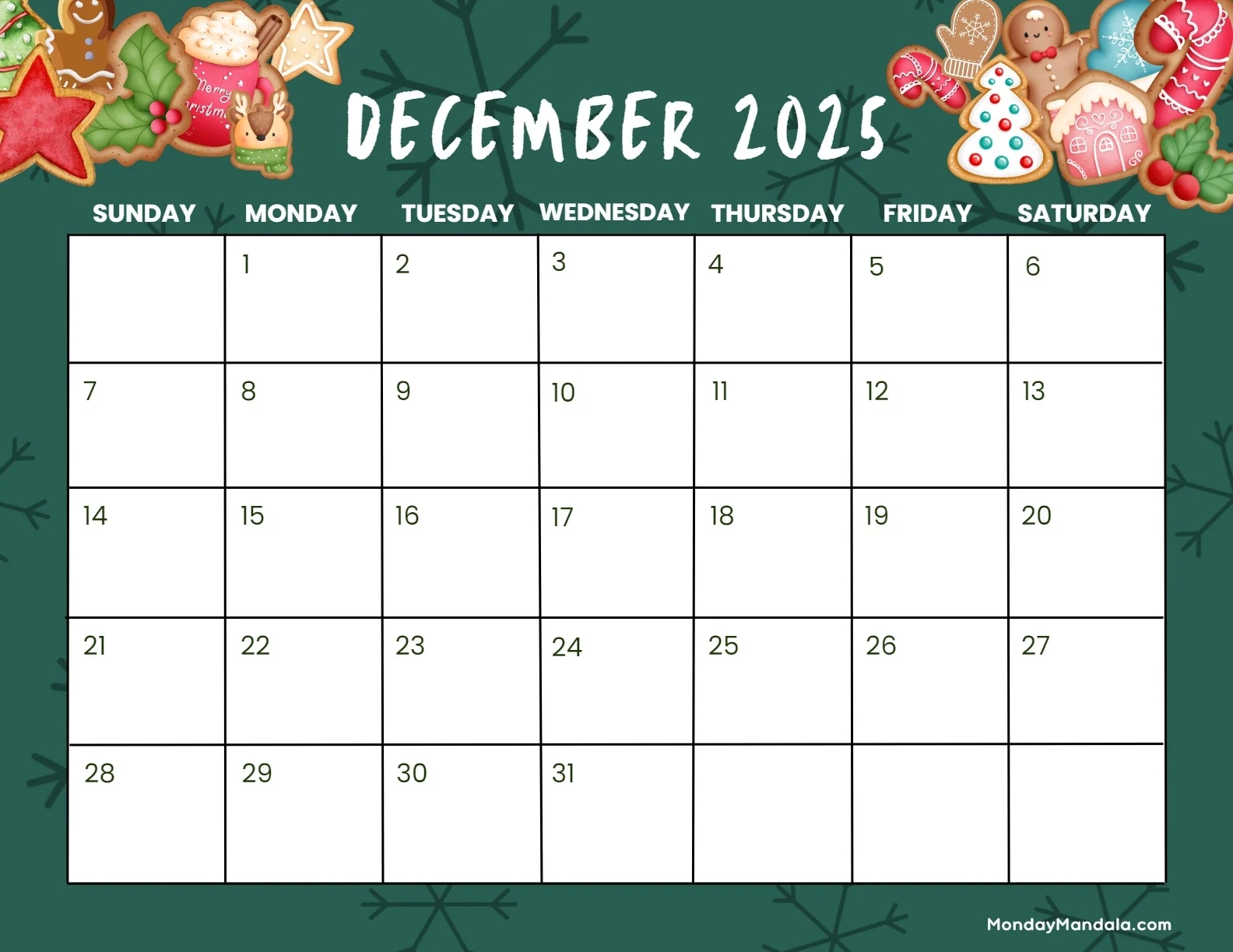 Printable Calendars For 2025 2026 Free PDFs 