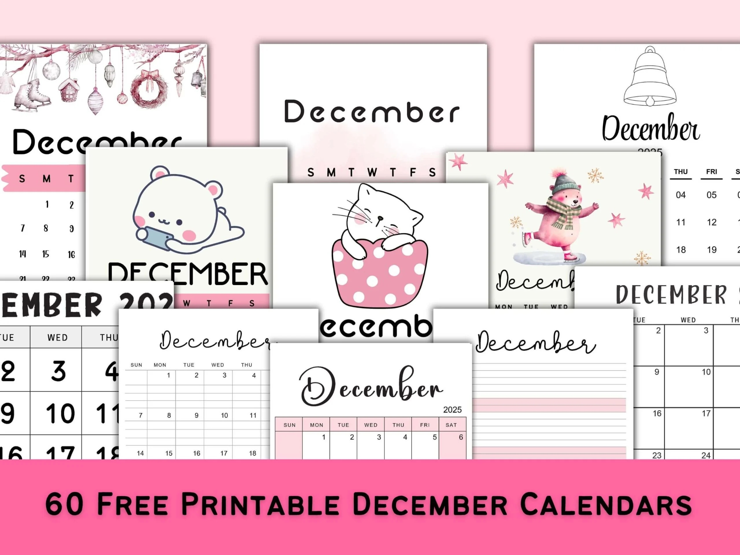 Printable December 2025 Calendar