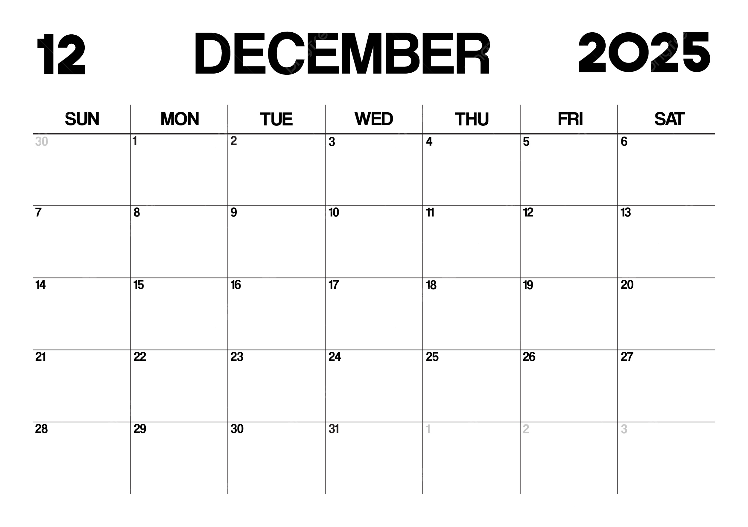 Printable November And December 2025 Calendar