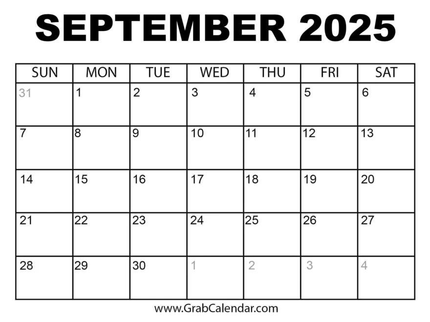 printable september 2025 calendar