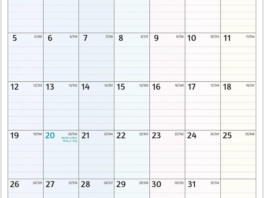 Quadax 2021 Julian Calendar Calendrier 2025 Calendrier De Bureau 2025 2026 20x20 Cm