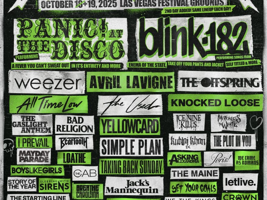 Rock Cellar Magazine When We Were Young 2025 Adds Second Date Oct 19 In Las Vegas Blink 182 Panic At The Disco Weezer Many More